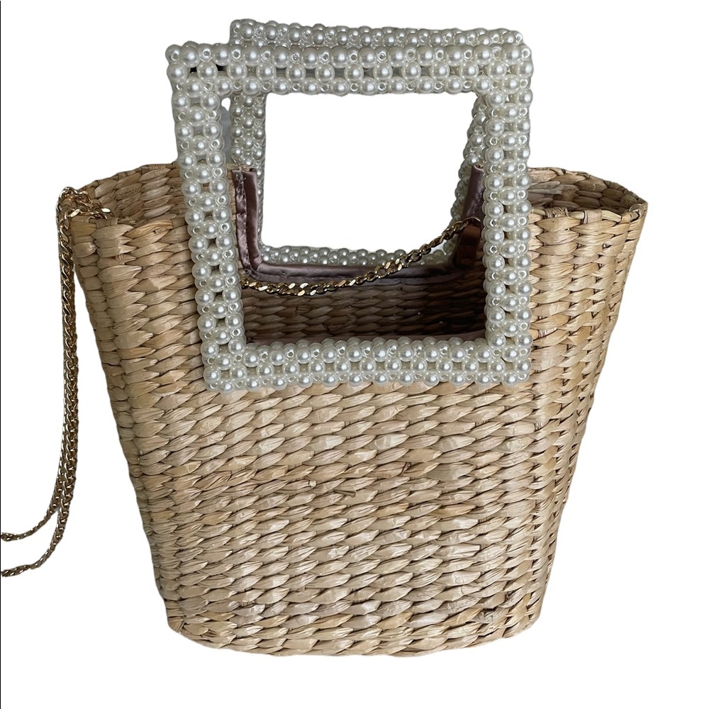 Pretty Summer bag.  Details in pearls. Almost new.